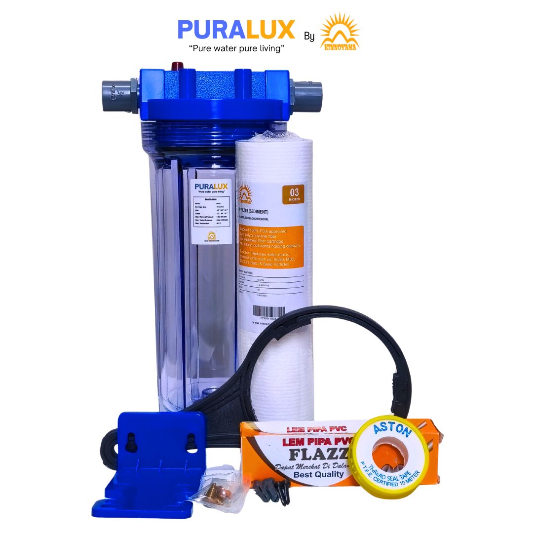Paket Housing filter Air Toren 1 Tahap 10 Inci PUR...