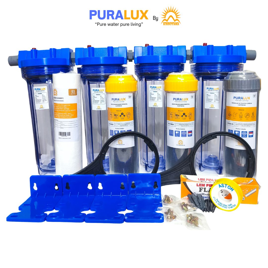 Paket Housing Filter Air Sumur Bor 10 inci 4 Tahap...
