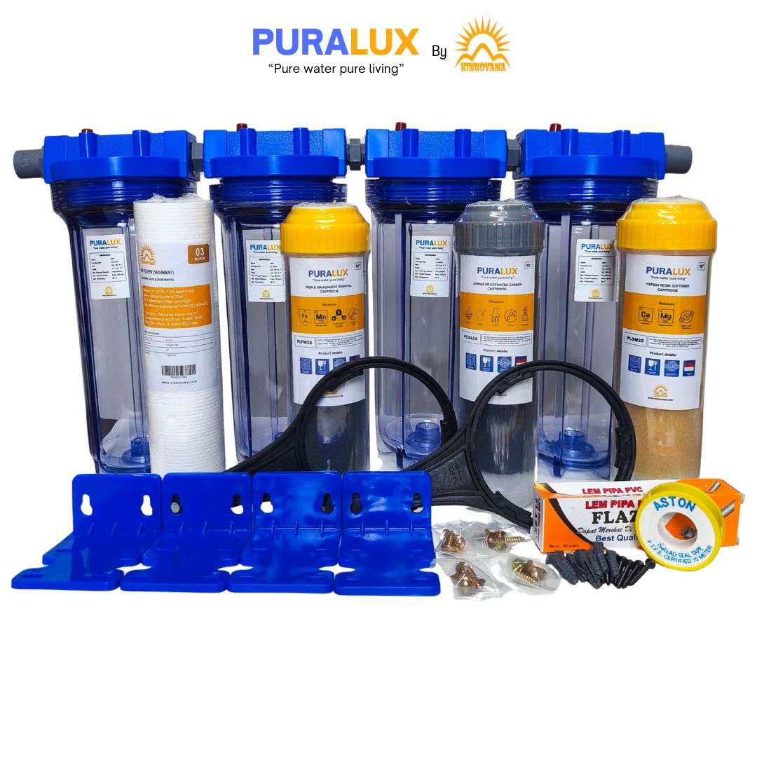 Paket Housing Filter Air Sumur Bor Kotor, Keruh, B...
