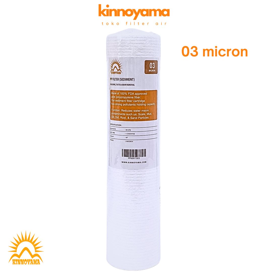Cartridge Filter Air Sediment 10 Inci / Water Filter Cartridge Sediment  10" / Refill Housing Filter Air 10" - KINNOYAMA - foto 4
