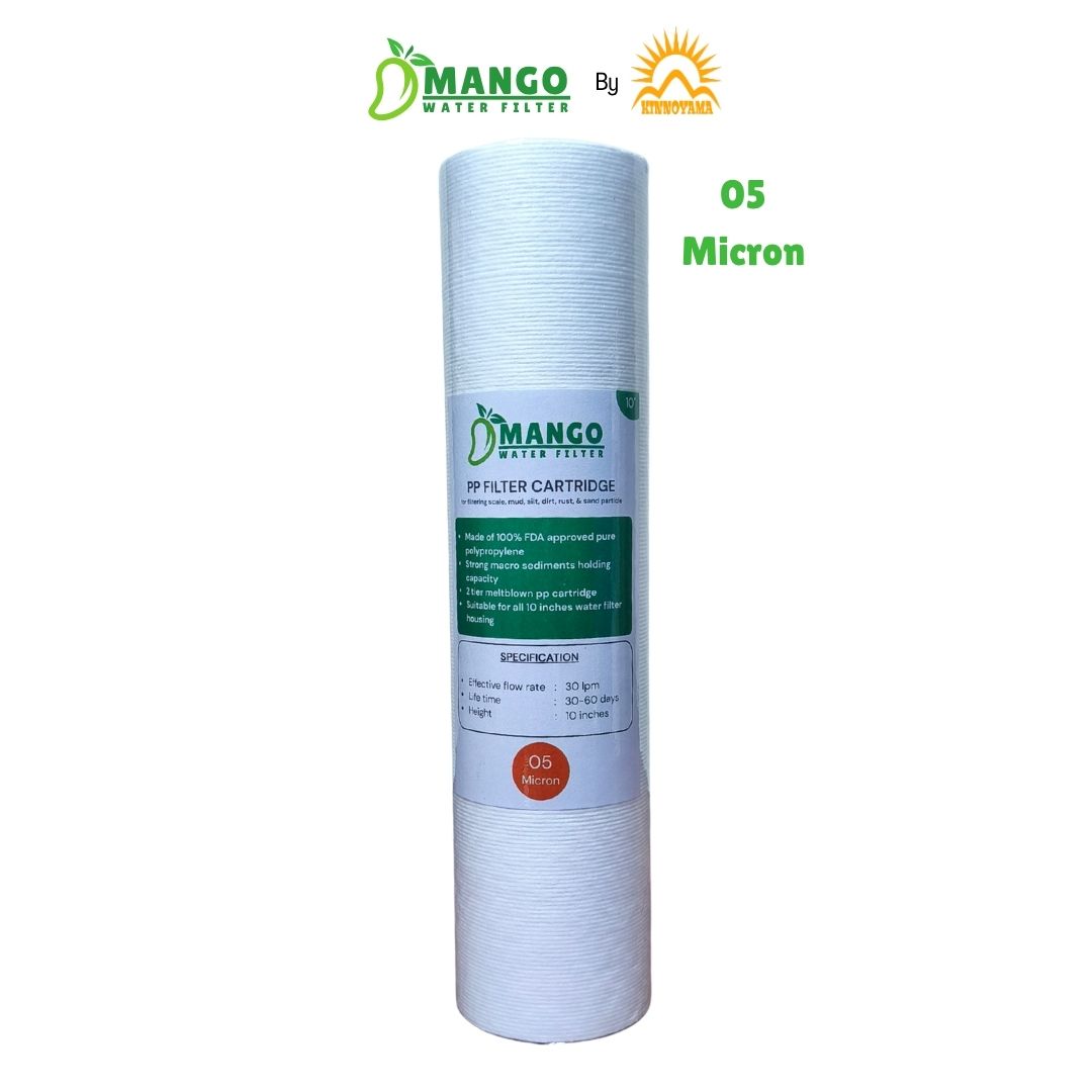 Cartridge Filter Air Sediment 10 inci / Refill Housing Filter Air Sediment Filter 10” Mango / Saringan Air Kotor, Belumpur, Berlumut, & Berpasir by KINNOYAMA - foto 5
