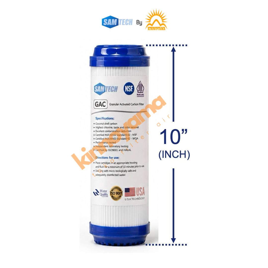 Cartridge Filter Air GAC 10 Inch / Granular Activated Carbon 10" - KINNOYAMA - foto 5