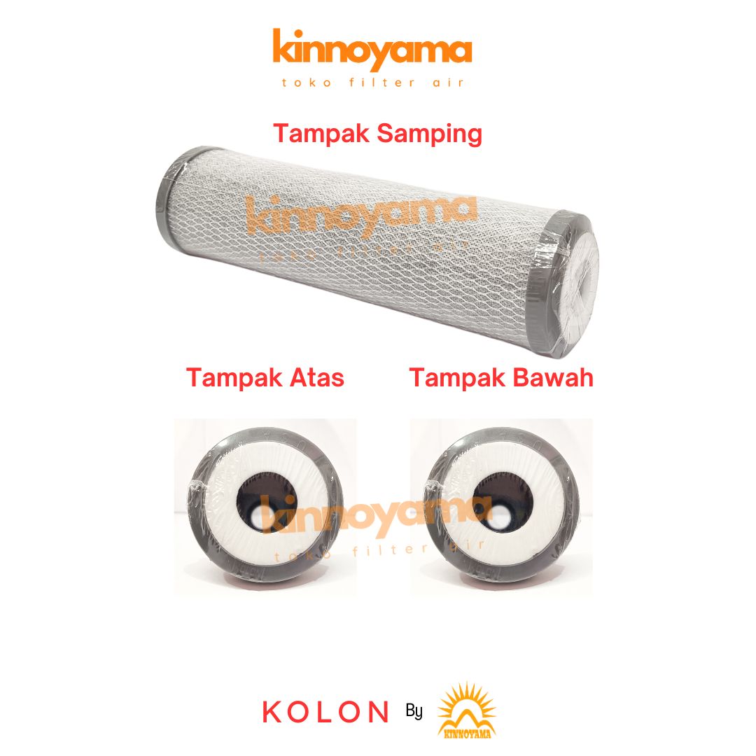 Cartridge Filter Air CTO 10 inci / Karbon Blok / Carbon Block Filter Carbon Active 10" by KINNOYAMA - foto 4