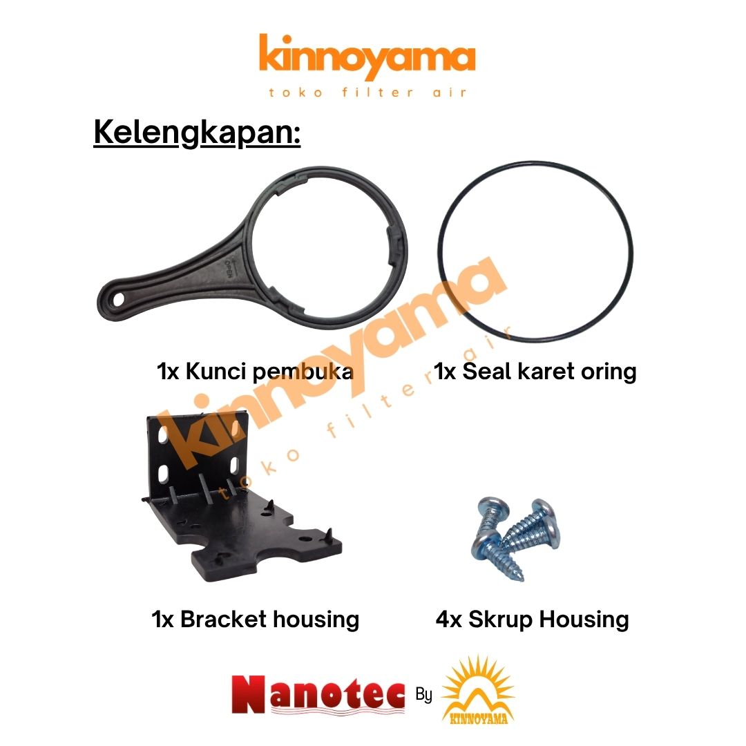 Housing Filter Air 10" / Water Filter Housing 10 Inch / Tabung Filter air 10" PURALUX / EUGEN BY KINNOYAMA - foto 4