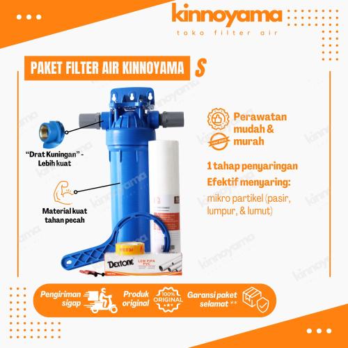 Paket Filter Sedimen 10 inch / Filter Air Kran Kotor Berpasir 1 Tahap - foto 2