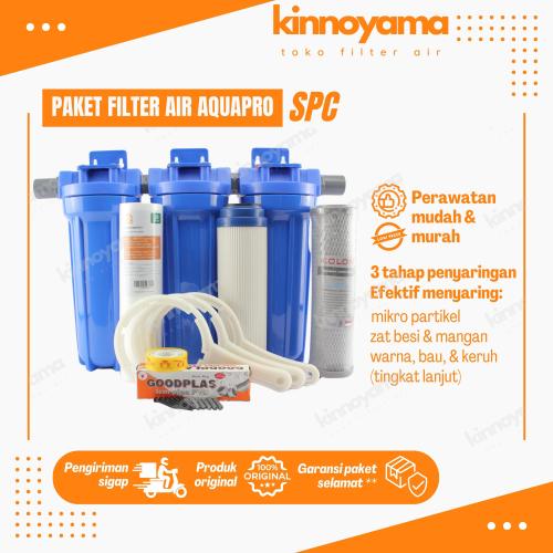 Paket filter air sumur 3 tahap siap pakai / filter air sumur / berbesi tinggi / air kuning - foto 4