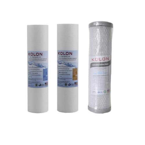 Paket Sparepart Cartridge Filter Air 10" 3 Tahap SSC/Filter Air Kotor - foto 2