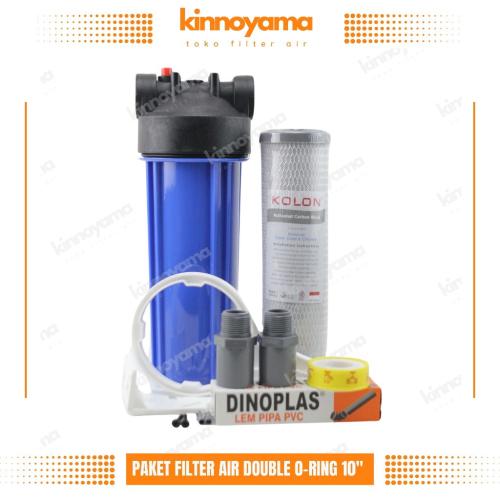 Filter Air Toren / Paket Filter Kran / Saringan Air CTO 10"  Double O-Ring - KINNOYAMA - foto 2