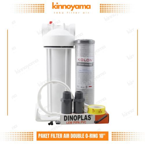 Filter Air Toren / Paket Filter Kran / Saringan Air CTO 10"  Double O-Ring - KINNOYAMA - foto 4